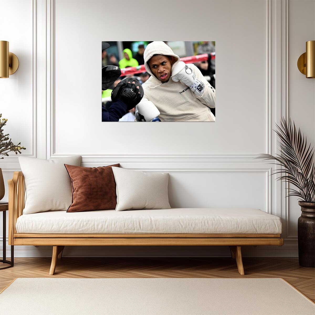 Devin Haney Sparring Hoodie | Boxing Poster | The Dream Training Art - Sports Poster
