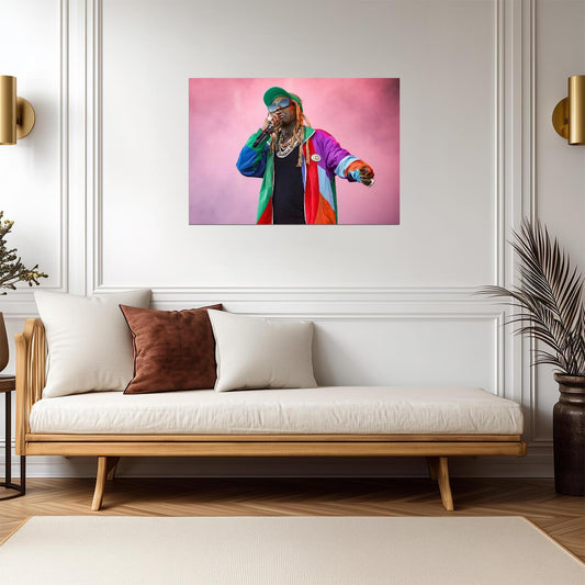 Lil Wayne Poster | Stage Concert Rap Print - Music Poster