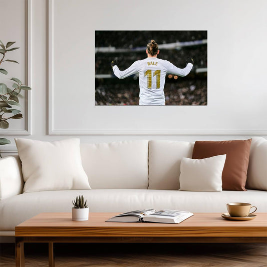 Gareth Bale Real Madrid Celebration | Soccer Poster | Sports Legend Wall Art - Sports Poster