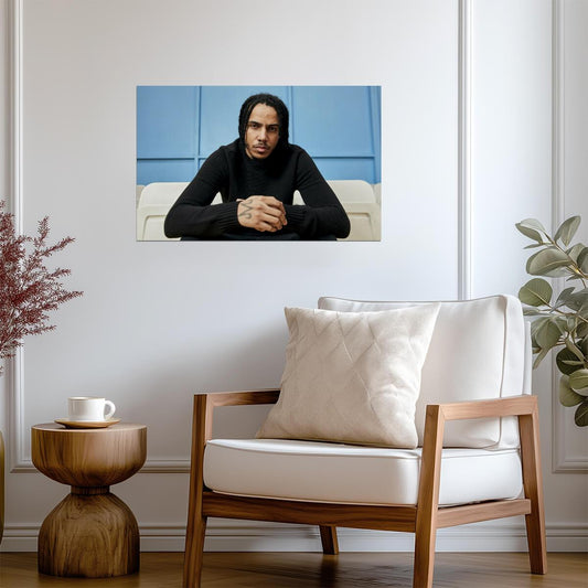 AJ Tracey Portrait | Rap Poster | British Music Artist Photo - Music Poster