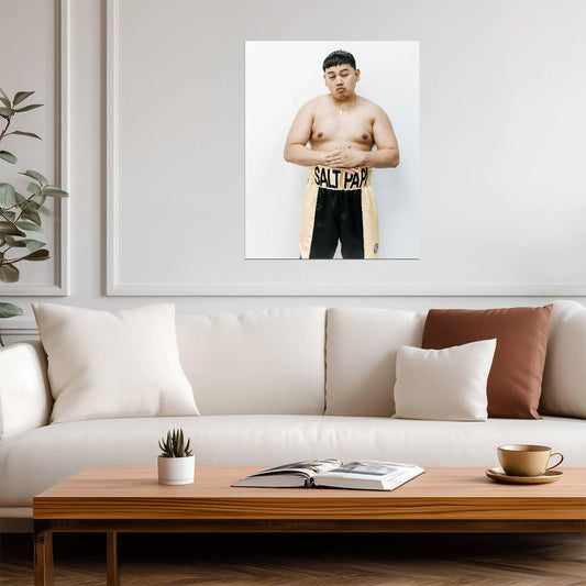 Salt Papi Boxing Shorts Portrait | Influencer Poster | YouTube Boxing Gift - Sports Poster