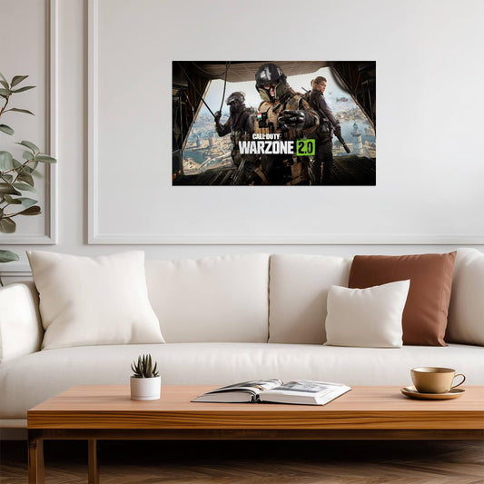 Call of Duty Warzone 2.0 Trio Operators | Battle Royale Promo Poster | FPS Gamer Gift - Video Games Poster