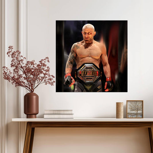 Alexander Volkanovski UFC Champion | MMA Fighter Poster | Combat Sports Legend Art - Sports Poster