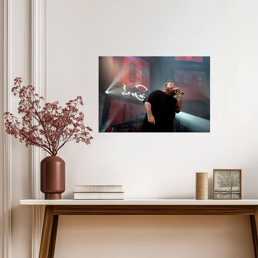 Action Bronson Live Mic | Rap Poster | Concert Performance Photo - Music Poster