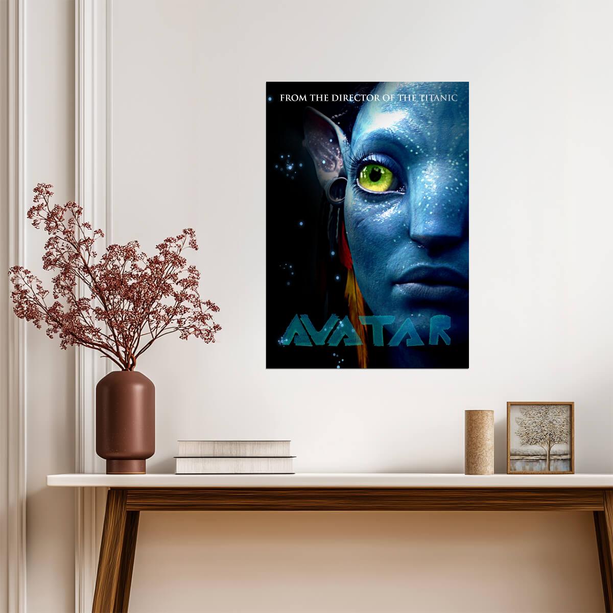 Avatar 2009 Movie Poster | Na'vi Eye Close-Up - Movies & TV Poster