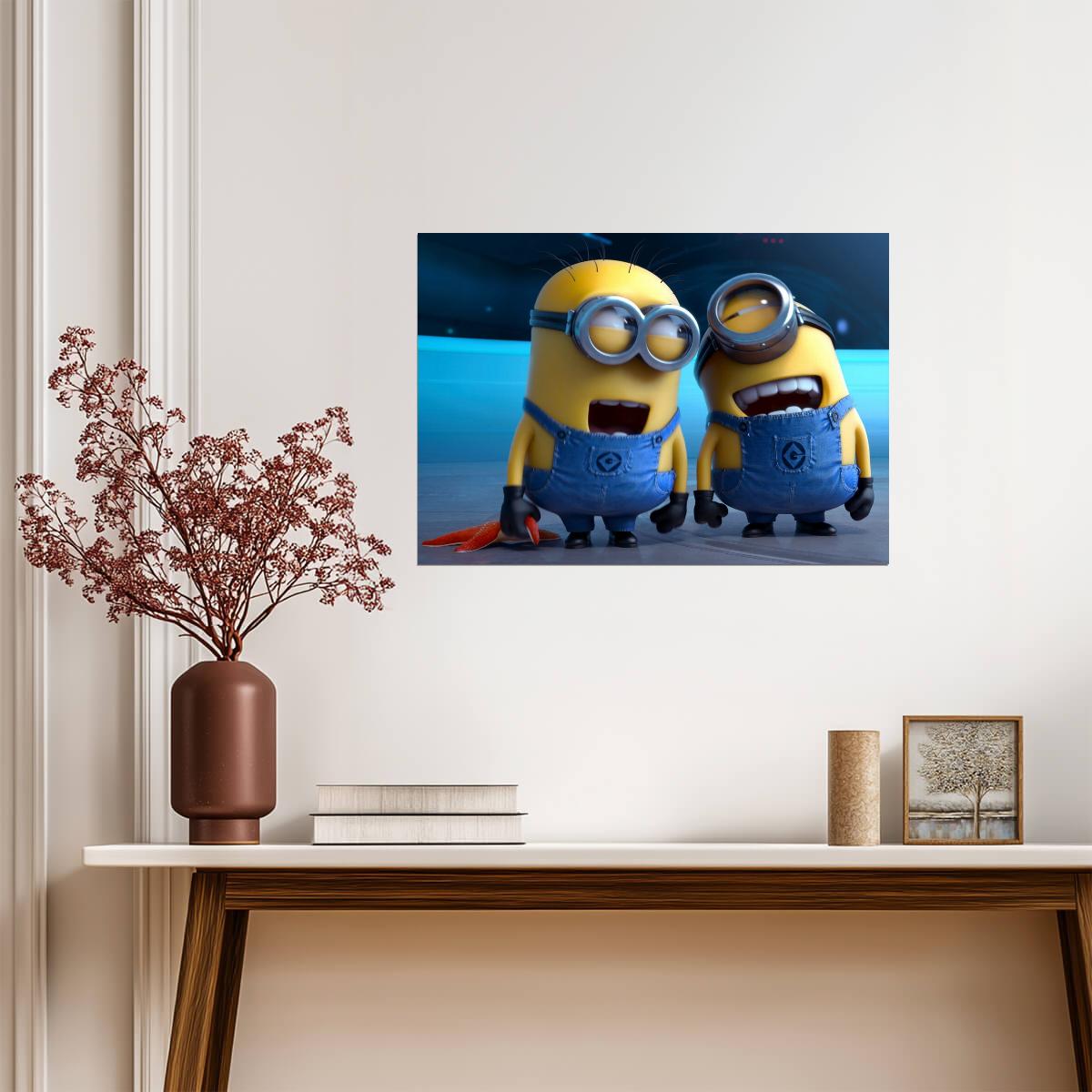 Despicable Me Movie Poster | Two Laughing Minions - Movies & TV Poster