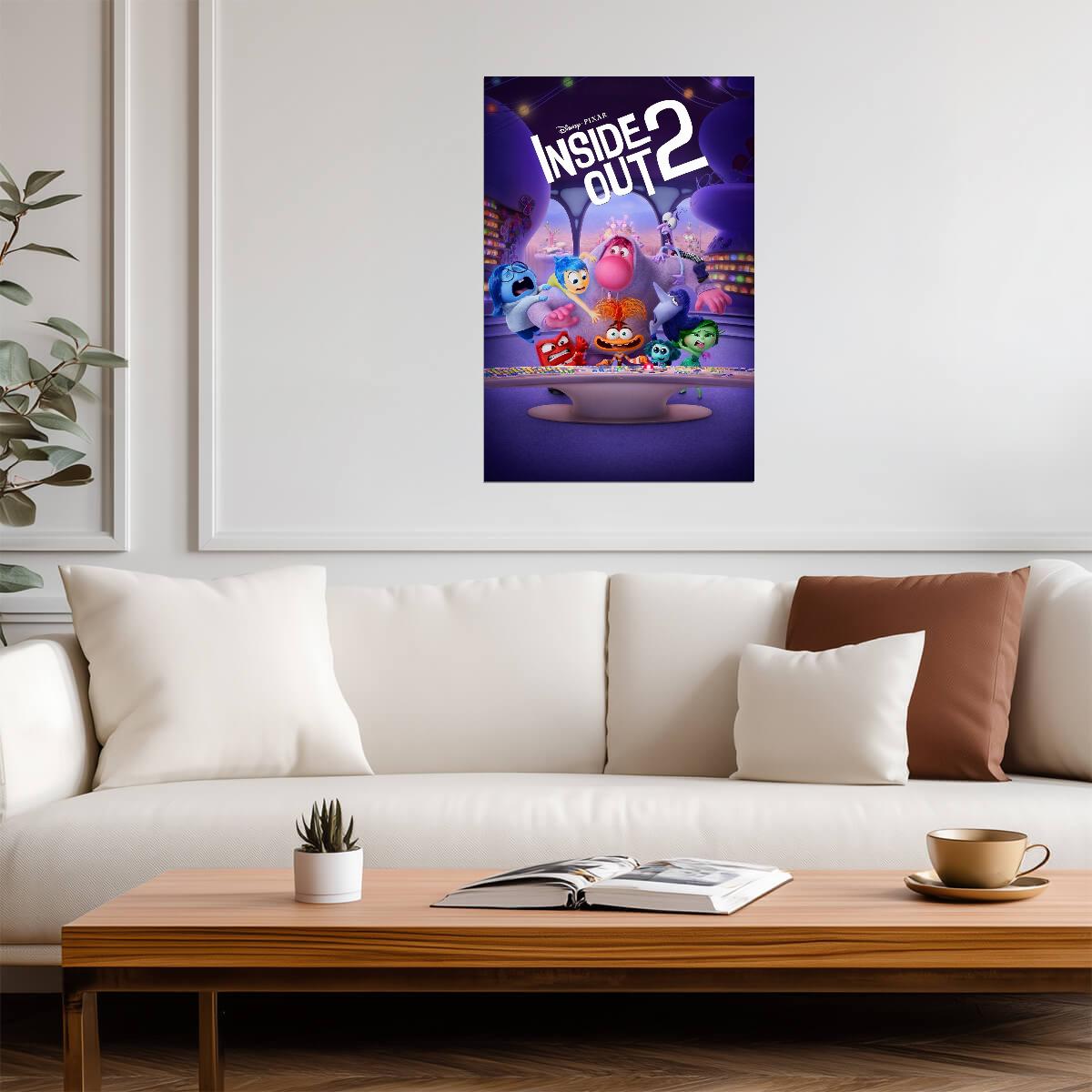 Inside Out 2 Movie Poster | Emotions at the Control Console - Movies & TV Poster