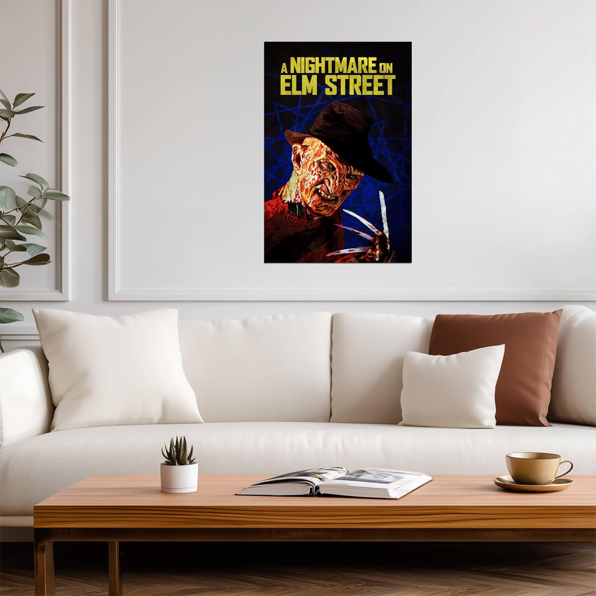 A Nightmare on Elm Street Poster | Freddy Krueger Claw Portrait - Movies & TV Poster