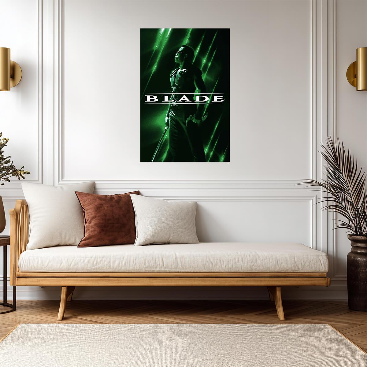 Blade Movie Poster | Wesley Snipes in Green Light - Movies & TV Poster