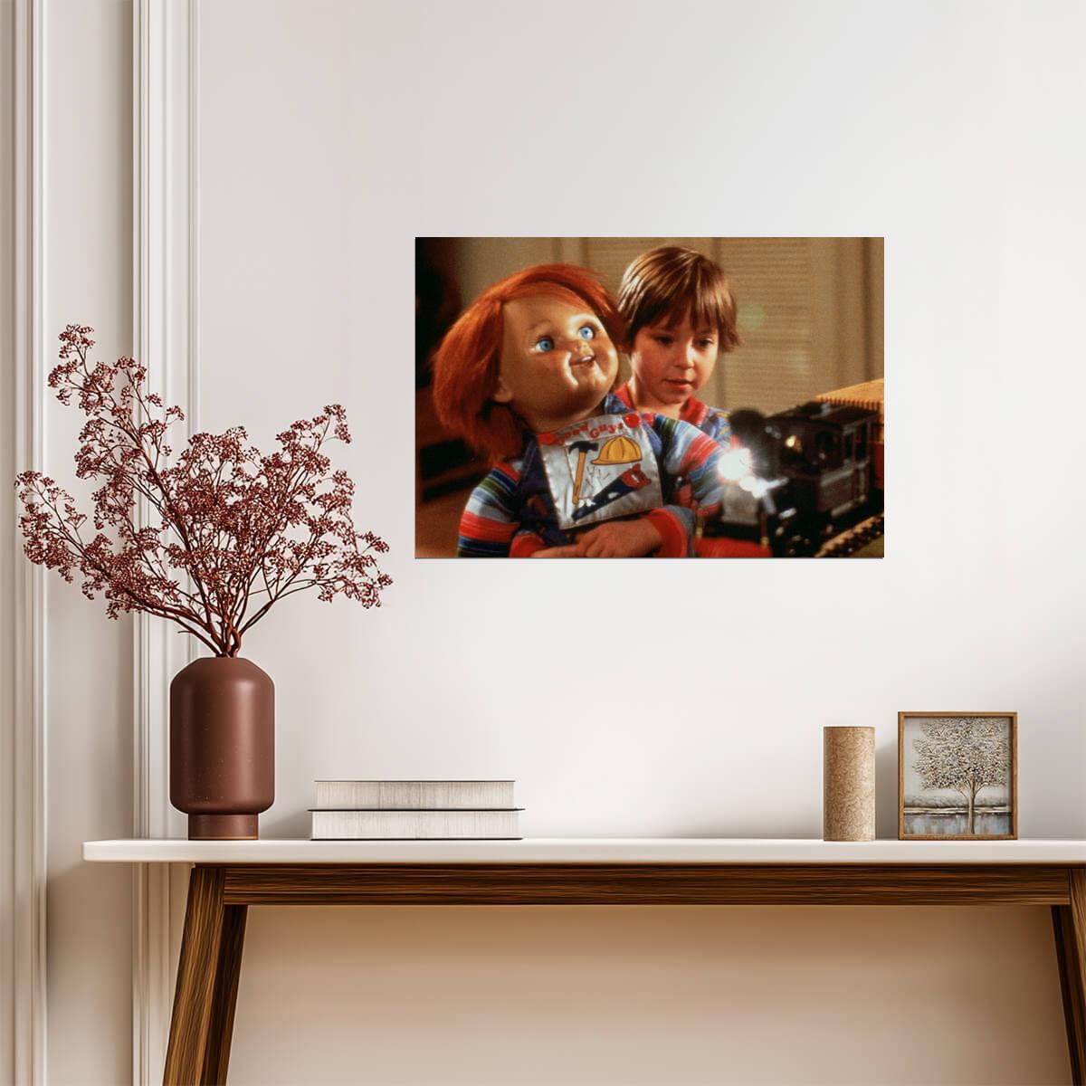 Child's Play 1988 Movie Poster | Andy Barclay with the Good Guys Doll - Movies & TV Poster