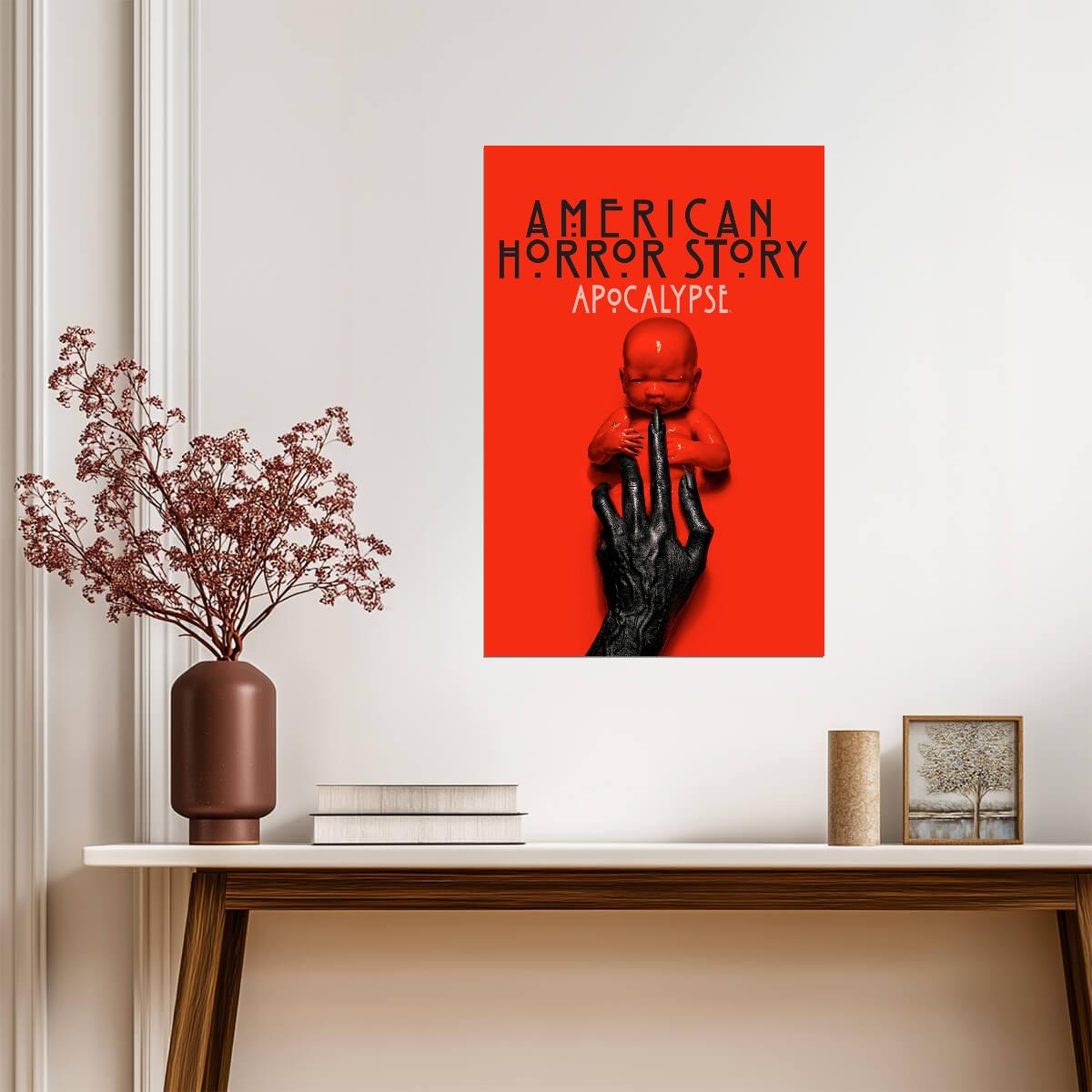 American Horror Story Apocalypse Poster | Red Baby | Horror Series Print - Movies & TV Poster