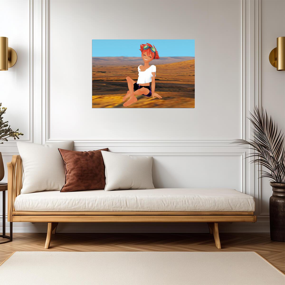 Cowboy Bebop Poster | Edward in the Desert - Anime Poster