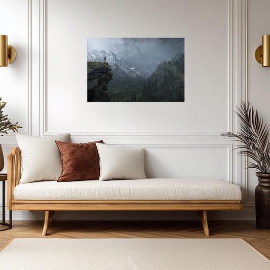 Tomb Raider Poster | Misty Mountain Valley and Village - Video Games Poster