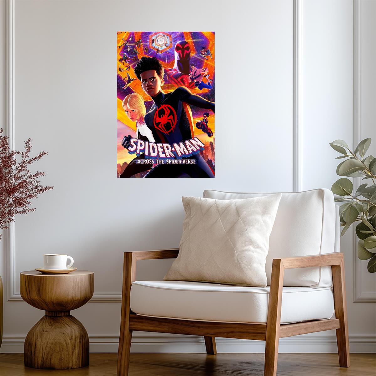 Spider-Man Across the Spider-Verse Movie Poster | Miles and Gwen with the Spider Society - Movies & TV Poster