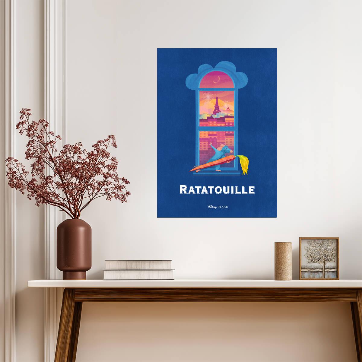 Ratatouille Movie Poster | Remy at the Paris Window - Movies & TV Poster