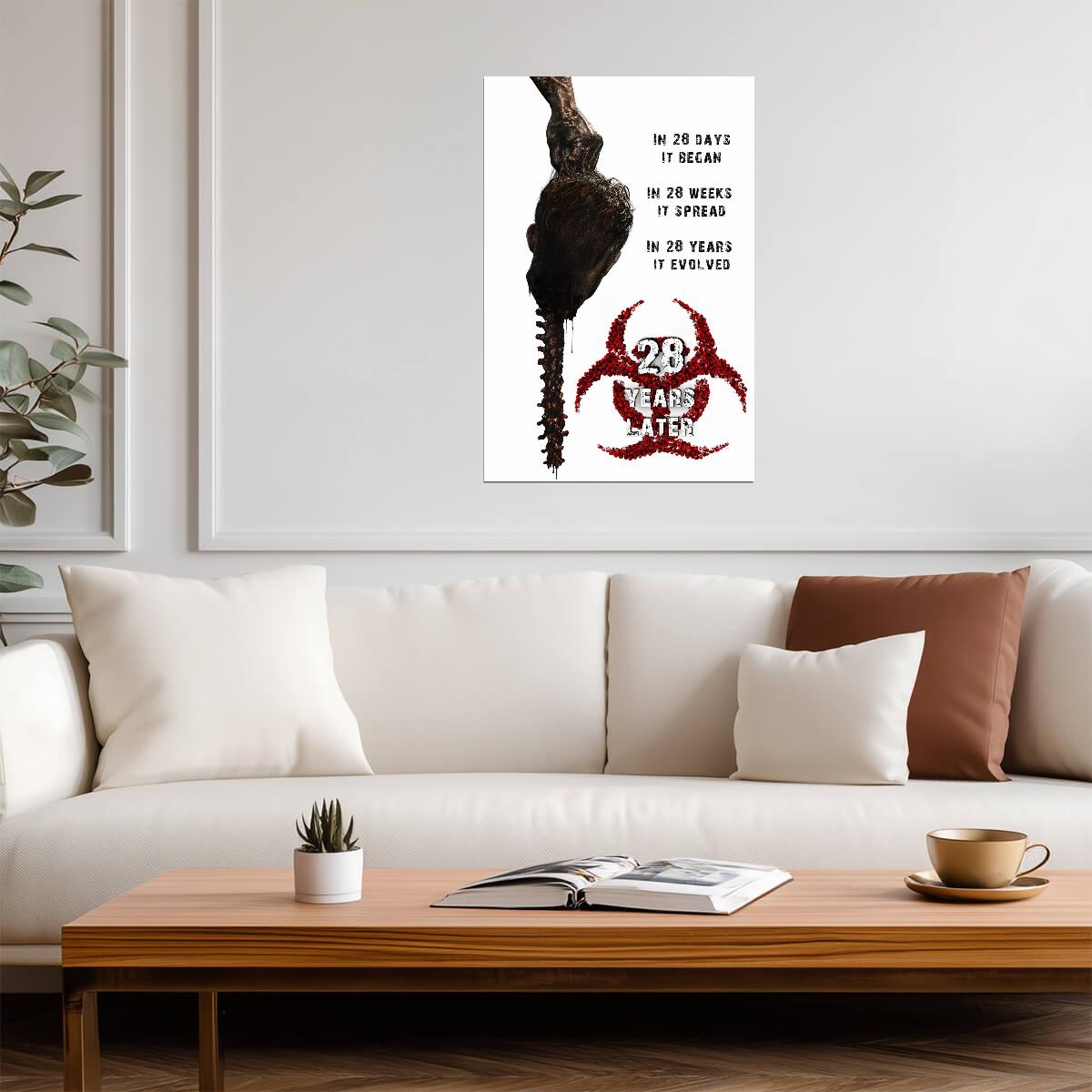 28 Years Later Poster | Severed Head and Biohazard Horror Art - Movies & TV Poster