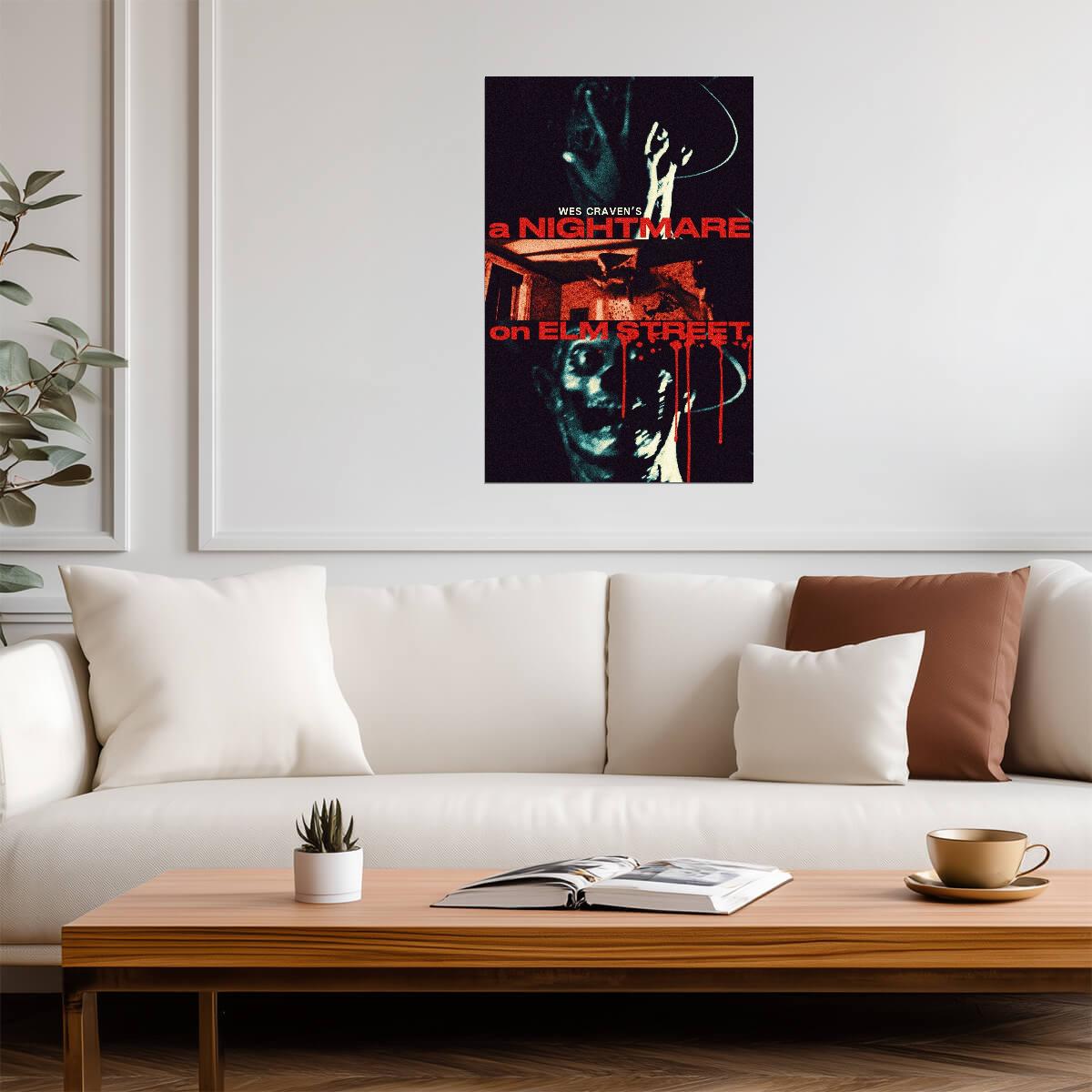 A Nightmare on Elm Street Poster | Nancy and Glove Horror Collage - Movies & TV Poster