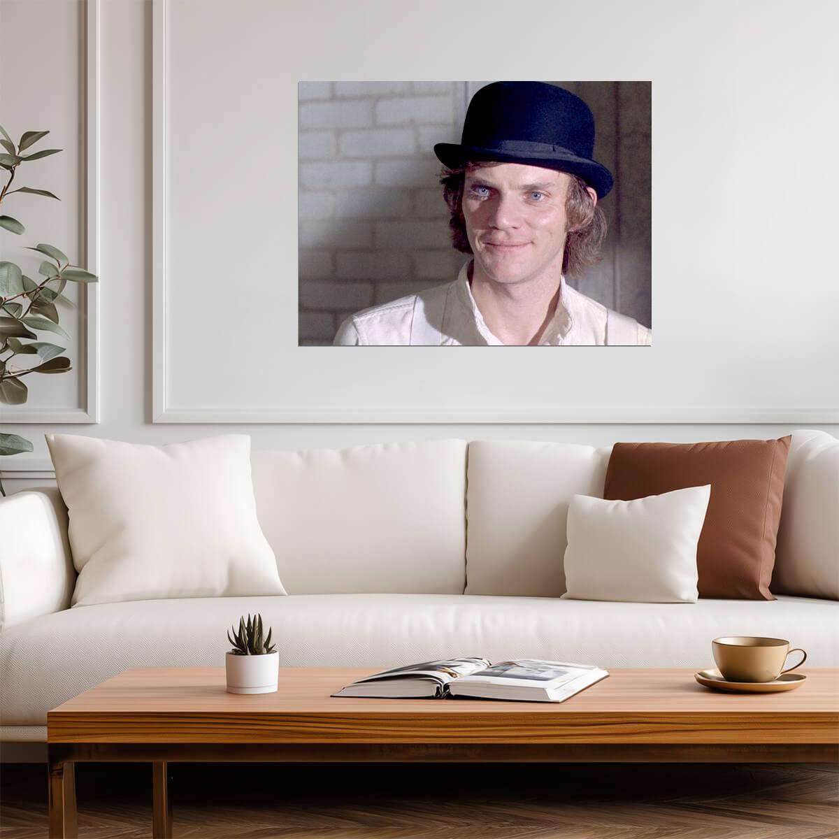A Clockwork Orange Poster | Malcolm McDowell as Alex | Movie Portrait Print - Movies & TV Poster