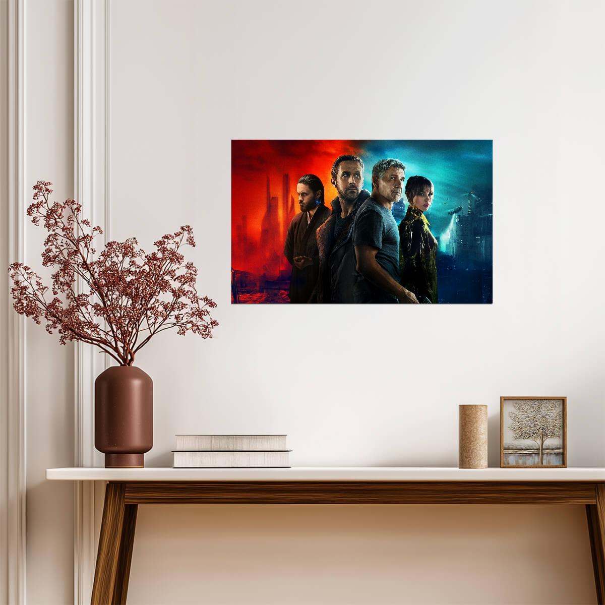 Blade Runner 2049 Movie Poster | Officer K and Deckard Cast Illustration - Movies & TV Poster