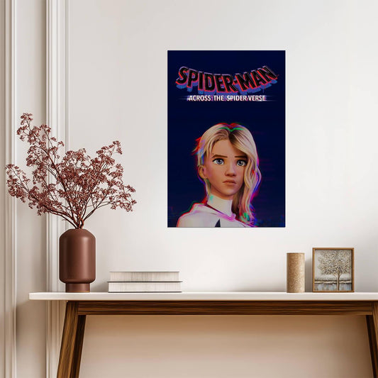 Spider-Man Across the Spider-Verse Movie Poster | Gwen Stacy Portrait - Movies & TV Poster