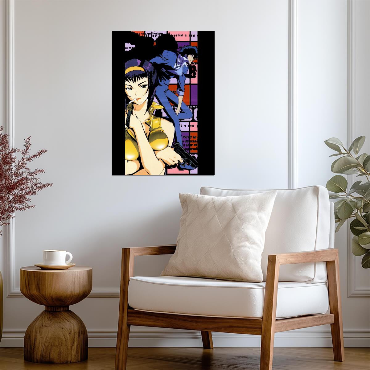 Cowboy Bebop Poster | Sexy Faye Valentine | Pop Art Portrait - Anime Poster
