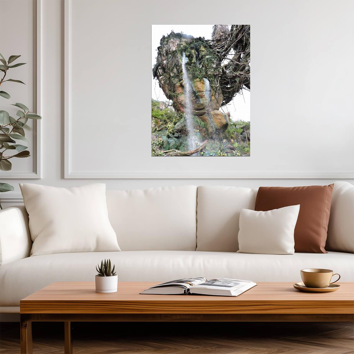 Avatar 2009 Movie Poster | Pandora Waterfall and Rock Formation - Movies & TV Poster