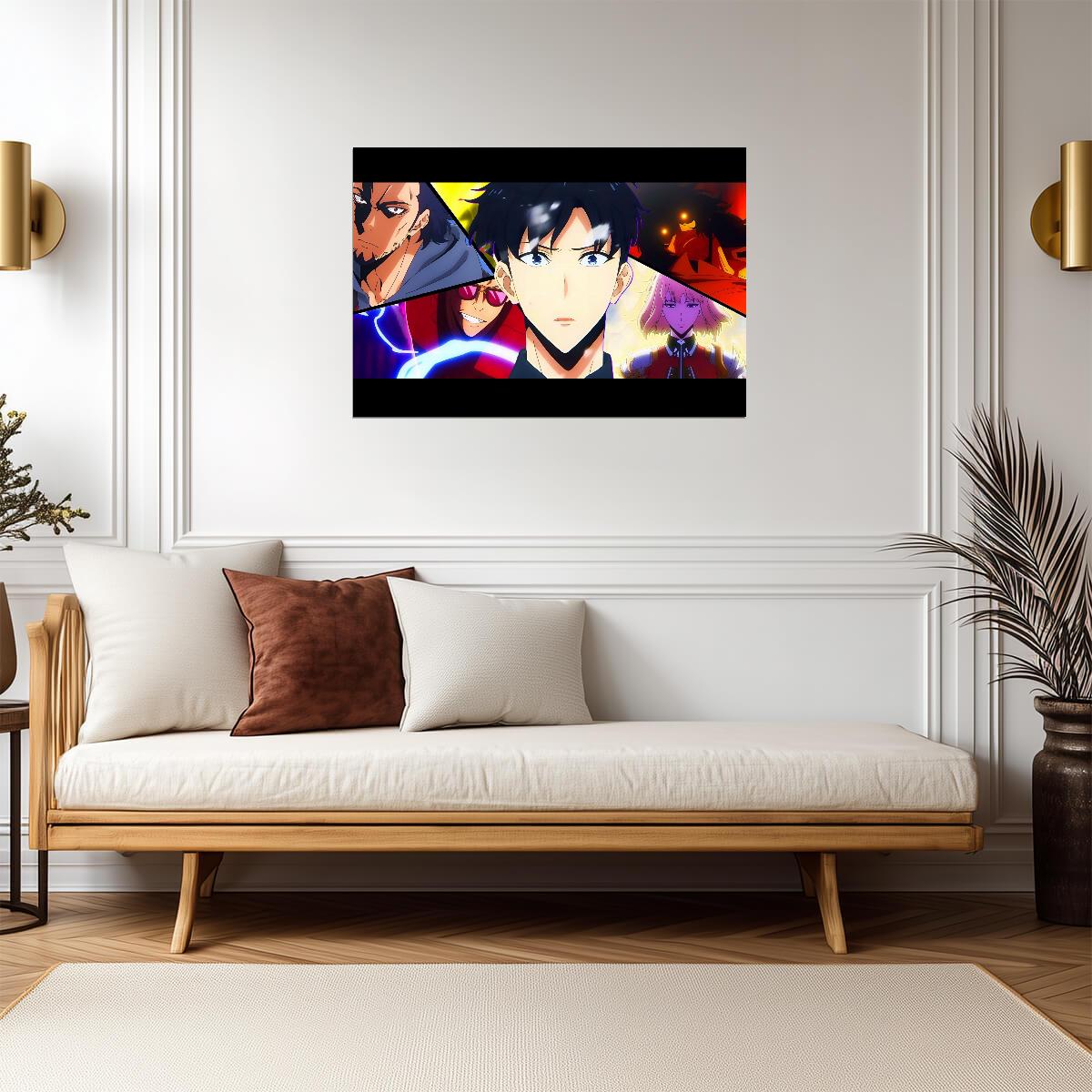 Solo Leveling Anime Poster | Sung Jinwoo and the Hunters - Anime Poster