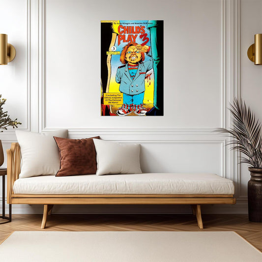 Child's Play 3 Poster | Chucky in Military Uniform | Comic Issue 3 Cover - Graphic & Art Poster