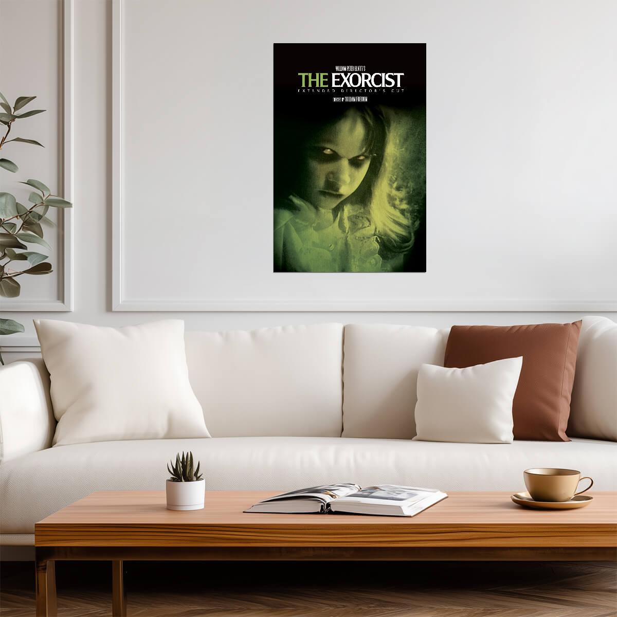 The Exorcist 1973 Movie Poster | Linda Blair as Possessed Regan - Movies & TV Poster