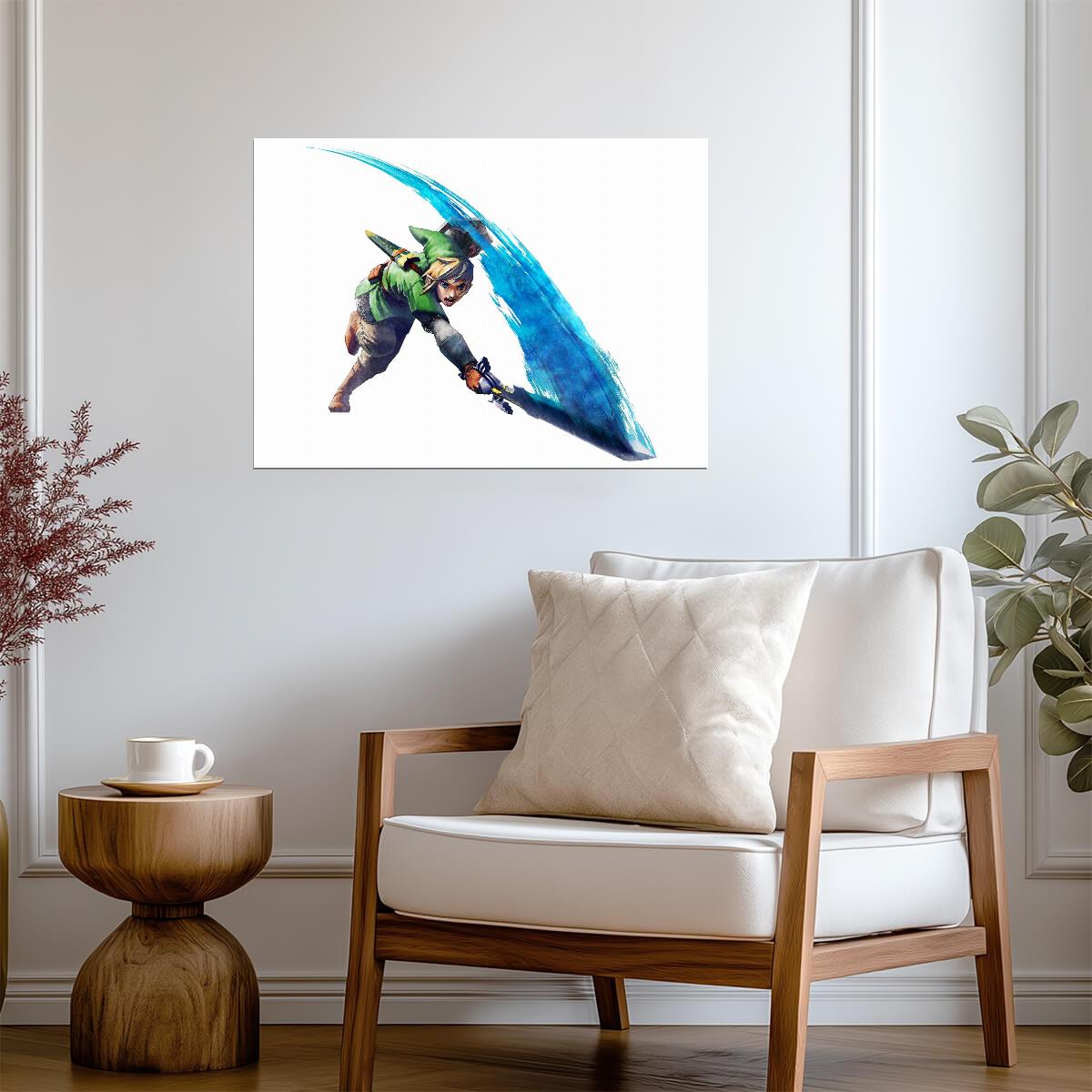 The Legend of Zelda: Skyward Sword Poster | Link with the Master Sword - Video Games Poster