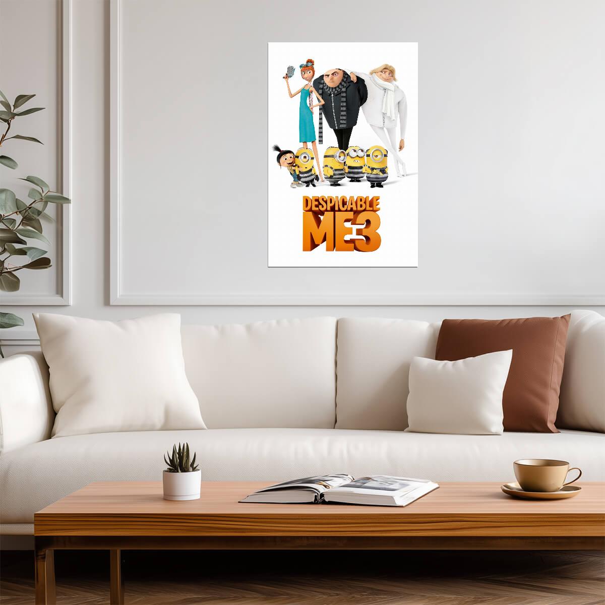 Despicable Me 3 Movie Poster | Gru, Lucy, Dru and the Girls - Movies & TV Poster