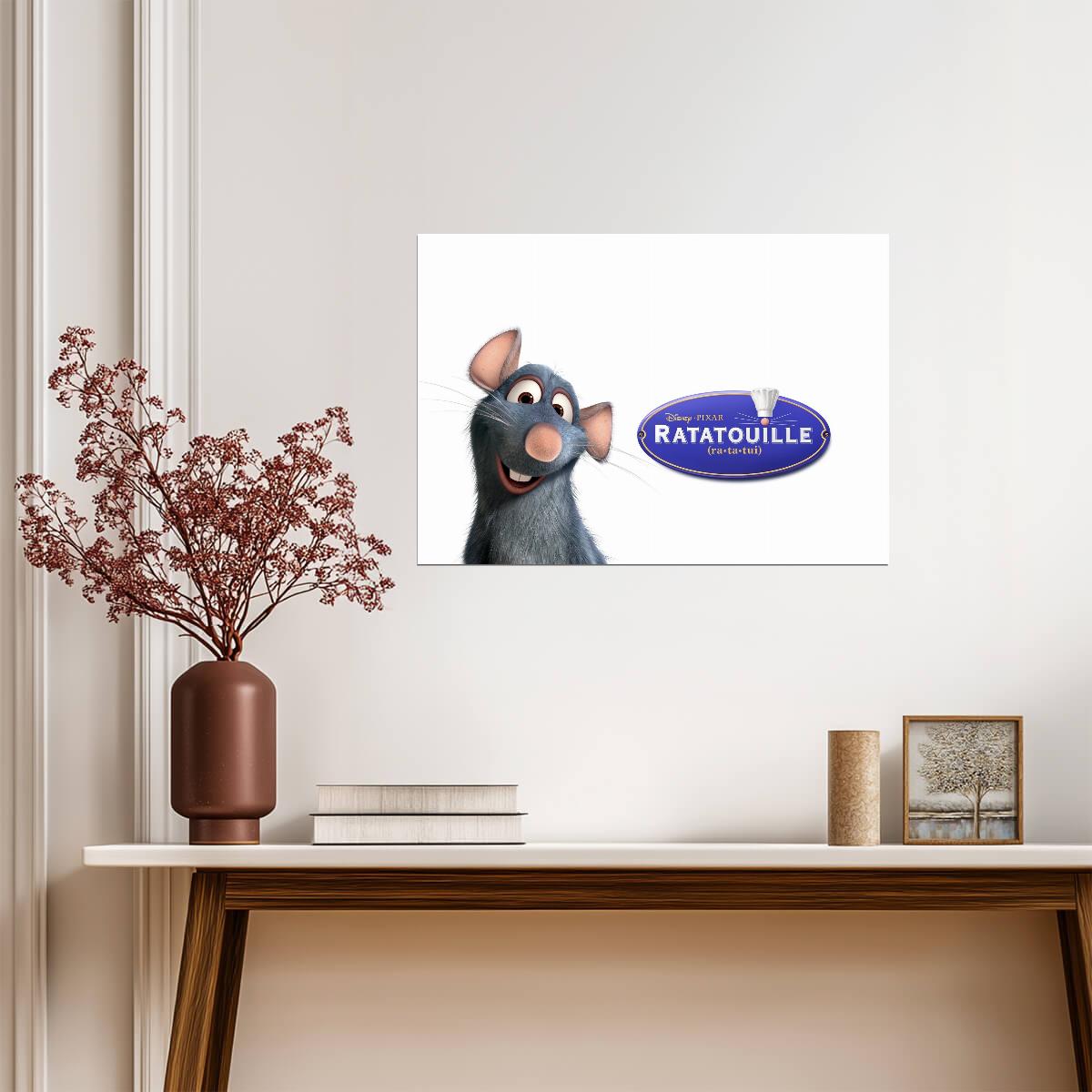 Ratatouille Movie Poster | Remy and the Film Logo - Movies & TV Poster