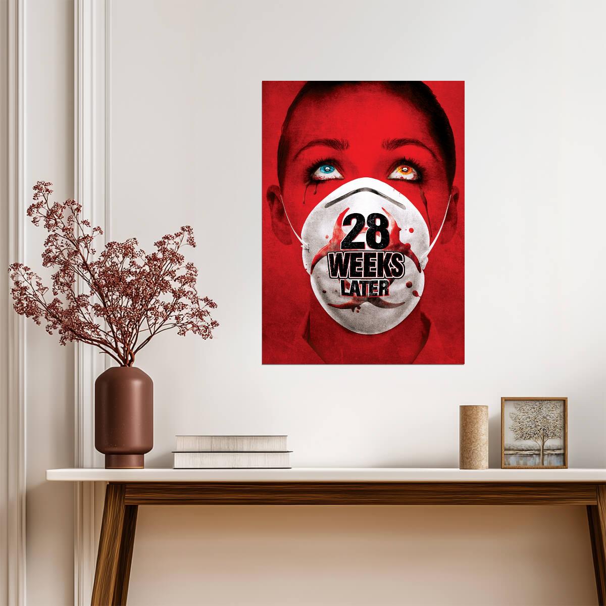 28 Weeks Later Poster | Face Mask Horror Portrait Print - Movies & TV Poster