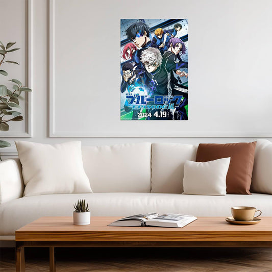 Blue Lock Episode Nagi Movie Poster | Japanese Release Illustration - Anime Poster