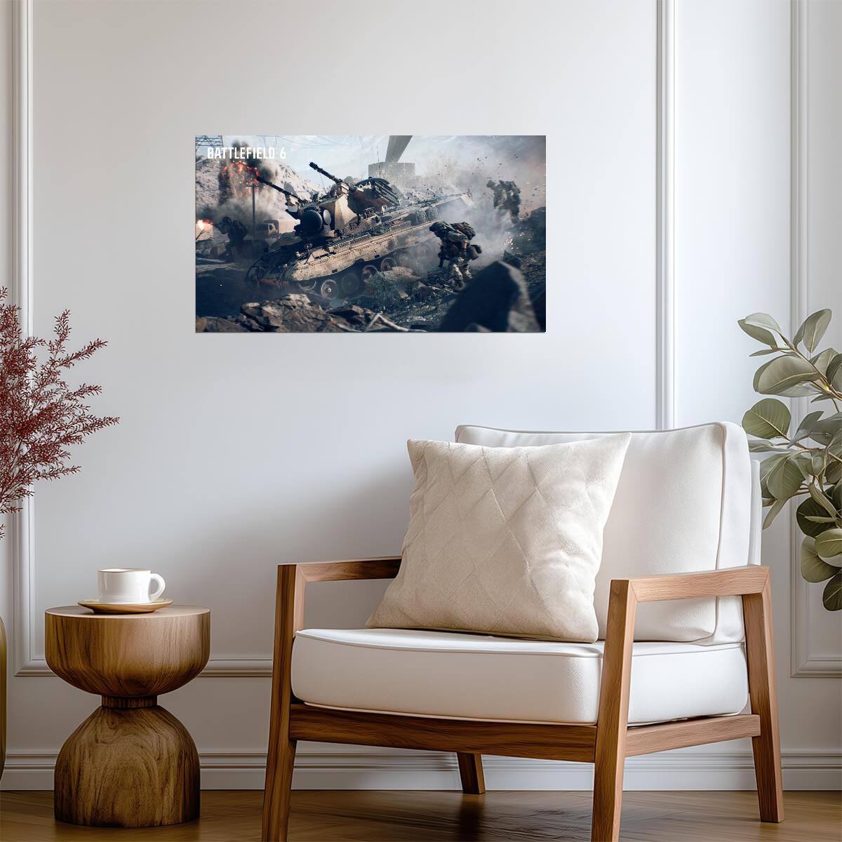 Battlefield 6 Poster | Tanks and Soldiers in Battle - Video Games Poster