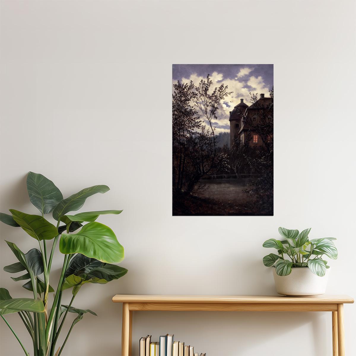 Castle at Dusk | Gothic Landscape Wall Art Poster