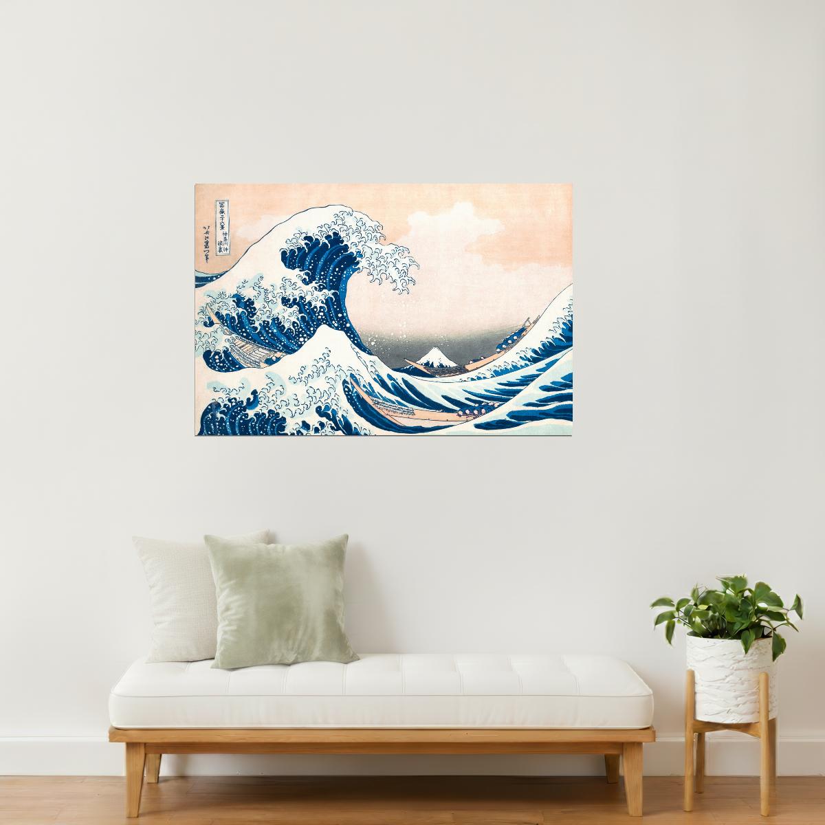 The Great Wave off Kanagawa by Hokusai | Classic Japanese Print Poster