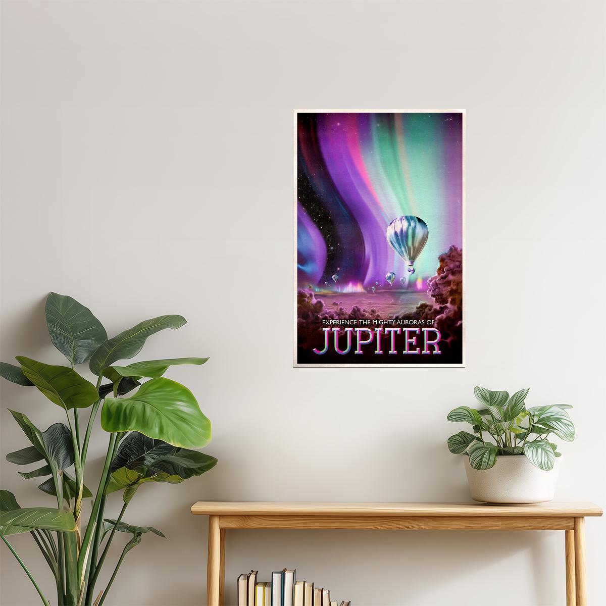 Jupiter | NASA Retro Space Travel Poster Sci-Fi Wall Print