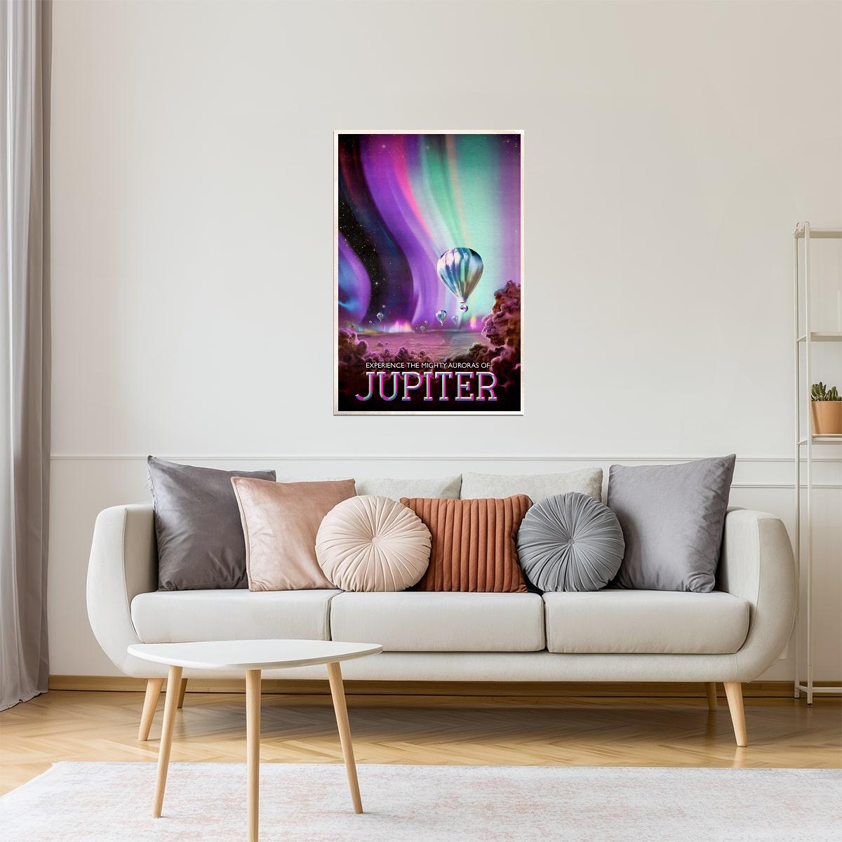 Jupiter | NASA Retro Space Travel Poster Sci-Fi Wall Print