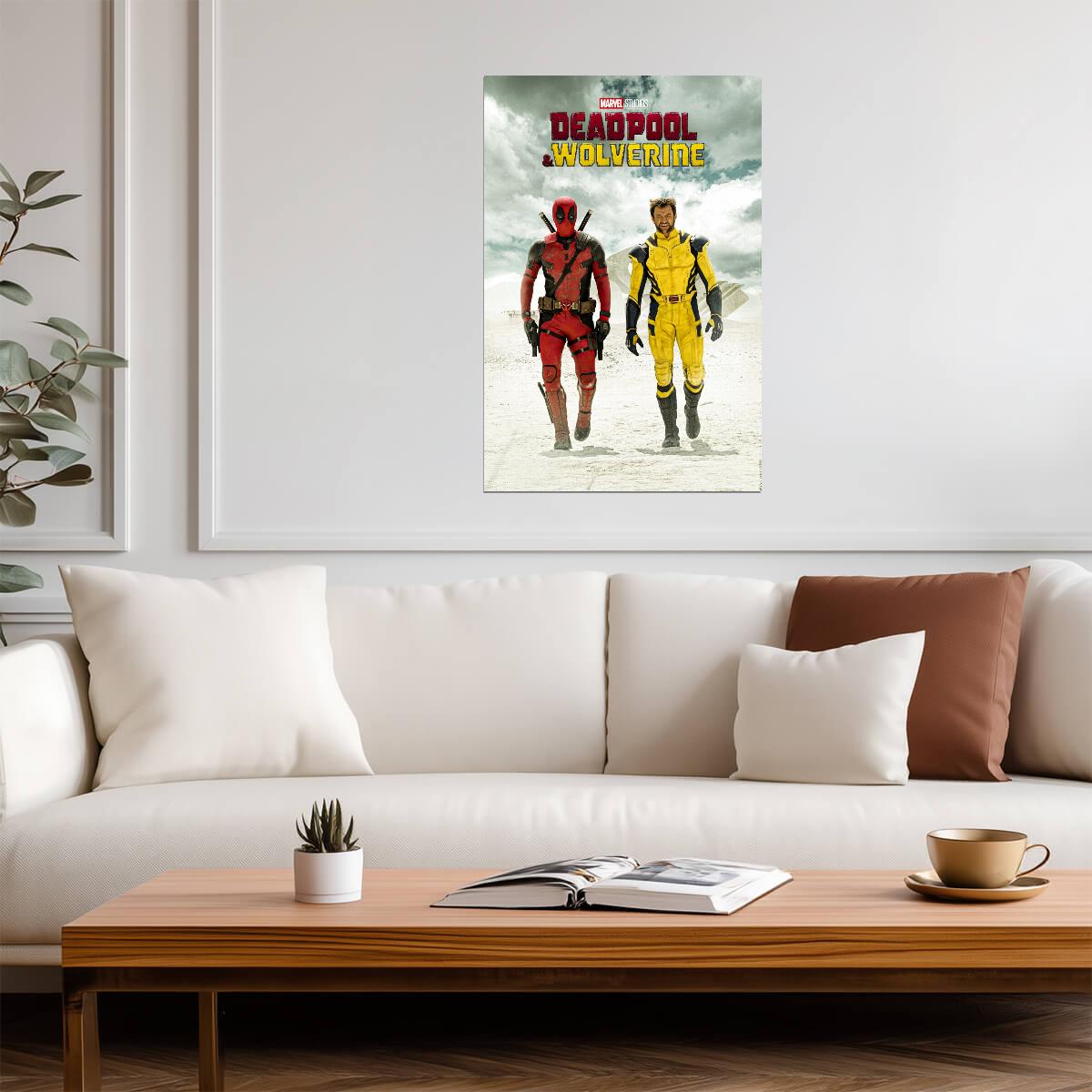 Deadpool & Wolverine | 2024 Movie Poster | Marvel Superhero Wall Art