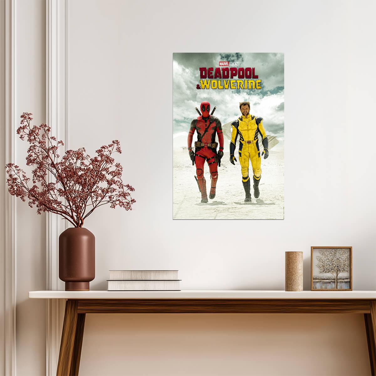 Deadpool & Wolverine | 2024 Movie Poster | Marvel Superhero Wall Art
