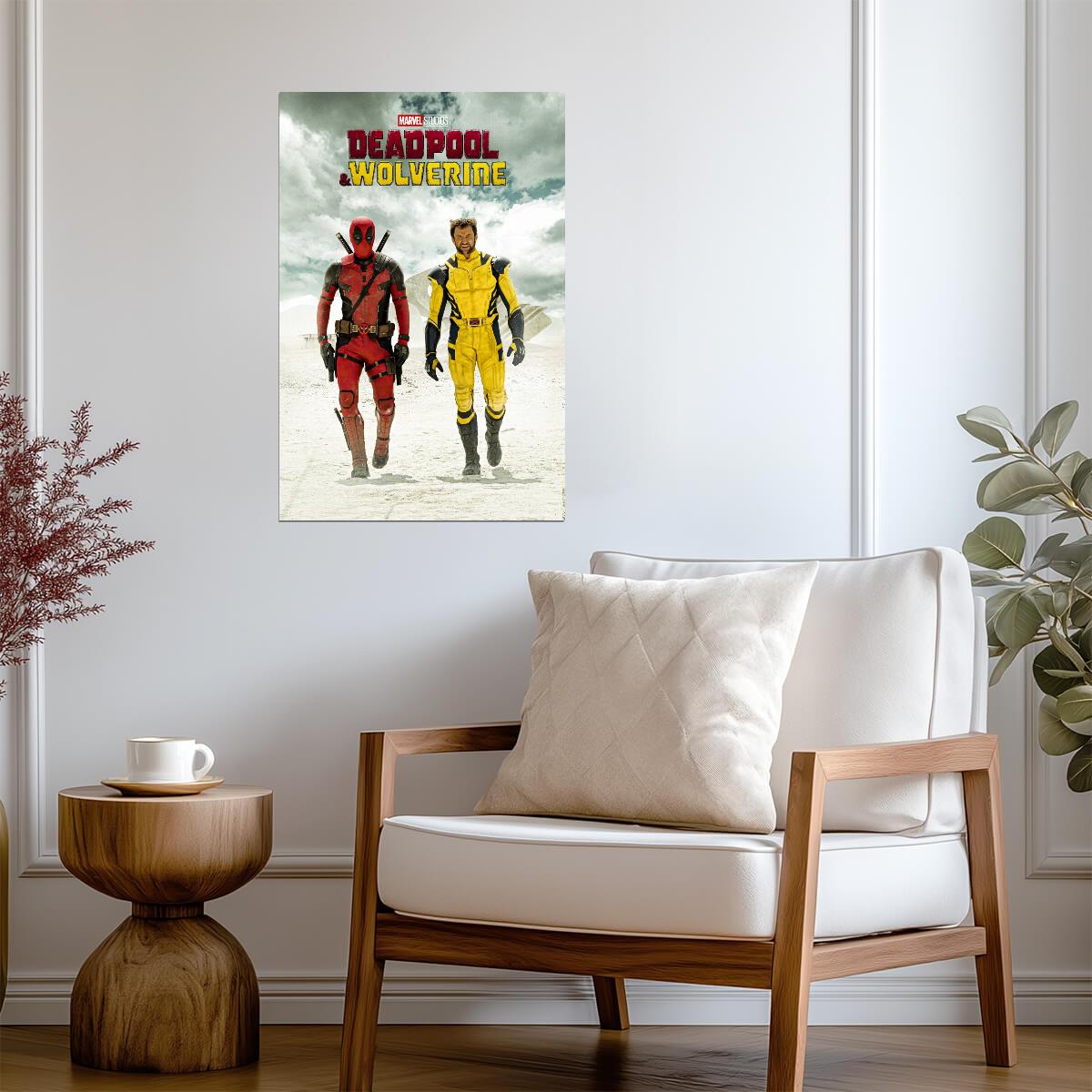 Deadpool & Wolverine | 2024 Movie Poster | Marvel Superhero Wall Art