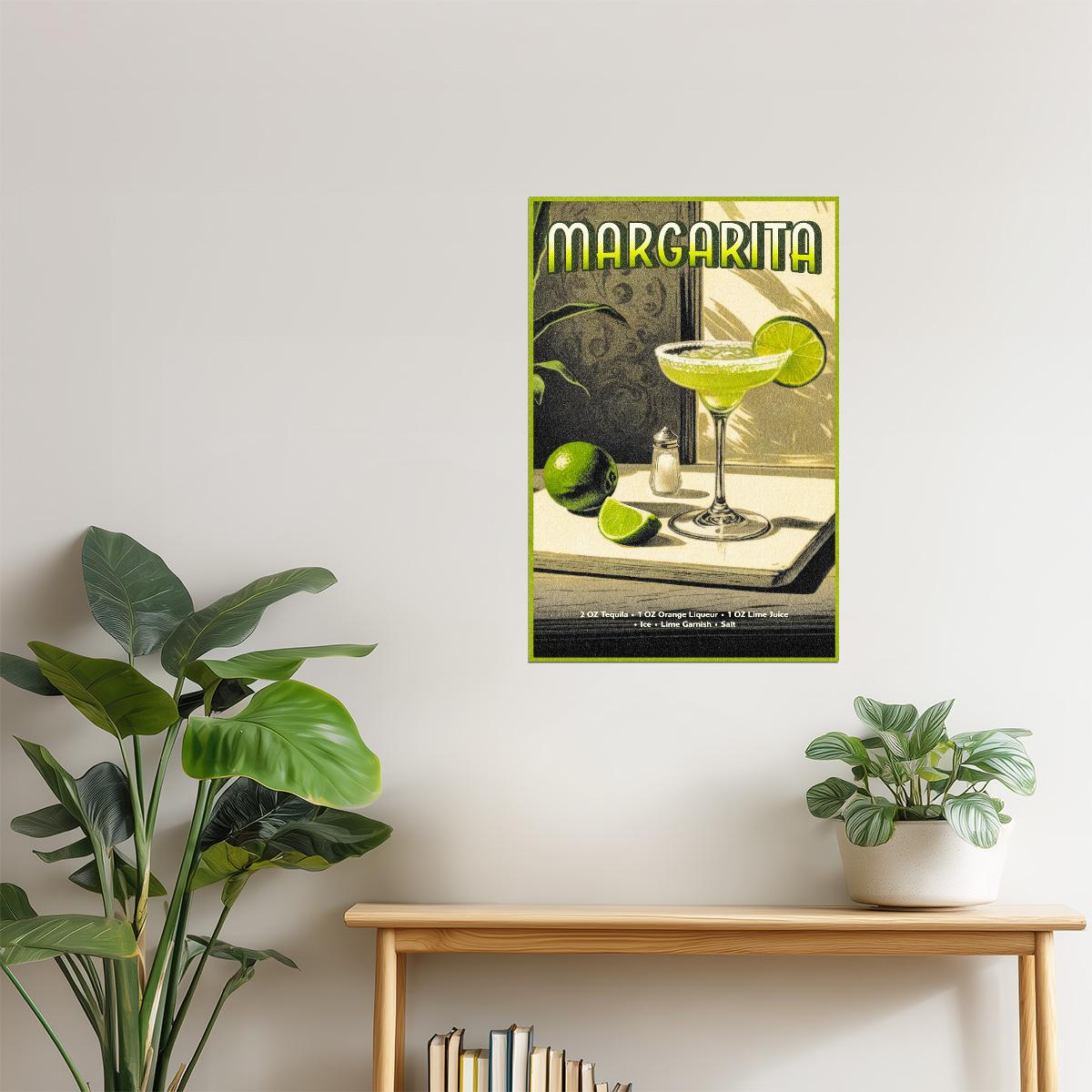 Margarita Recipe | Zesty Cocktail Wall Art Poster