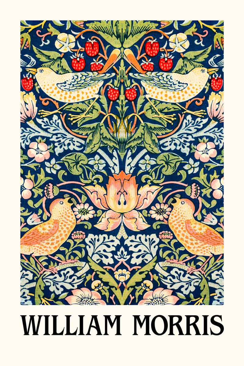 William Morris Birds and Flowers | Botanical Wall Art Poster