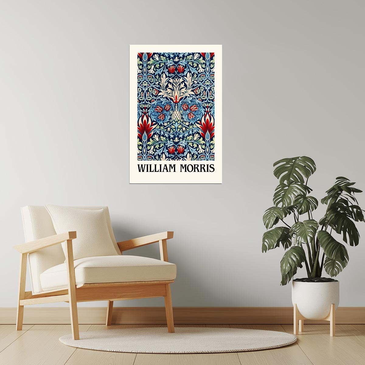 William Morris Medieval Design | Vintage Exhibition Poster
