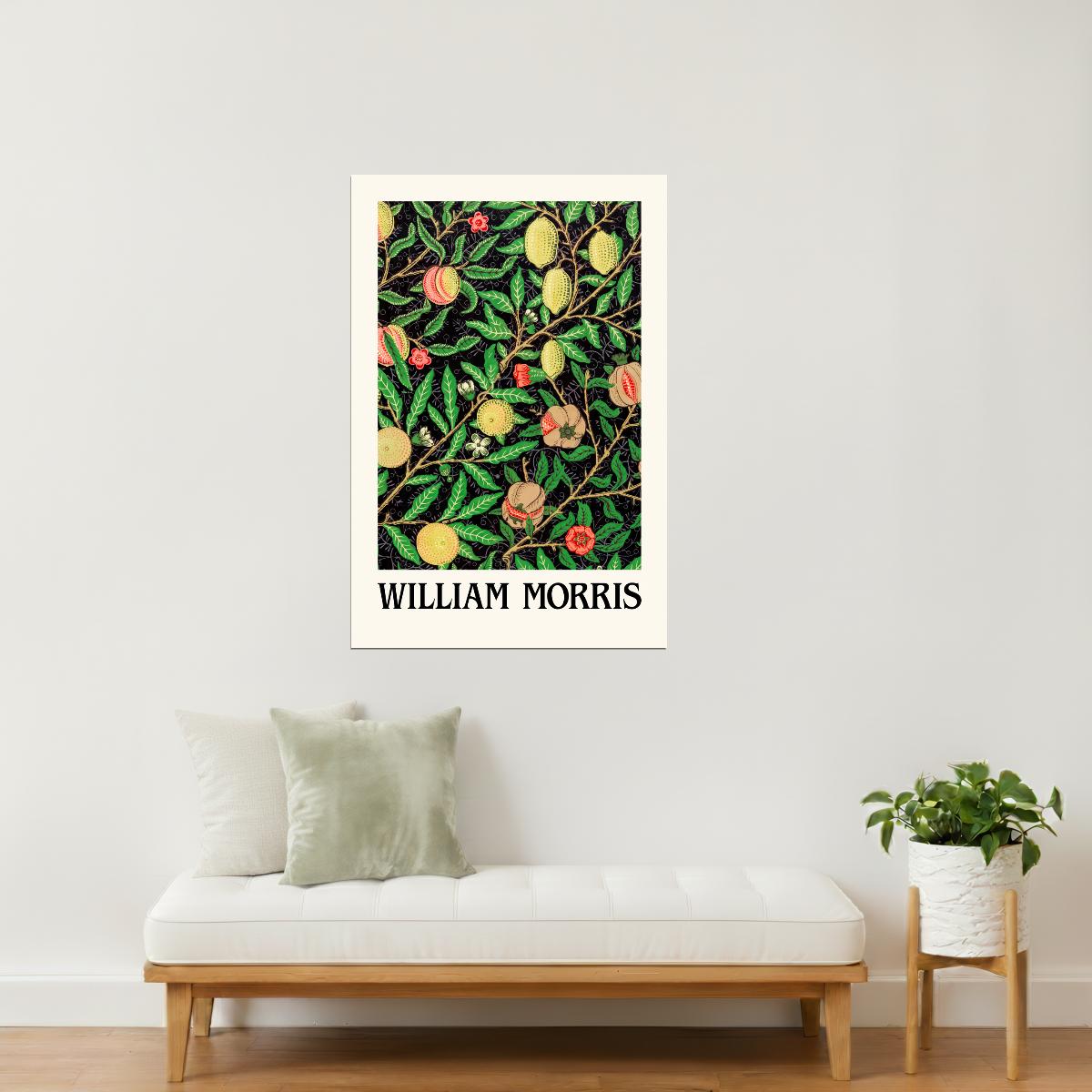 William Morris Fruit and Leaves | Vintage Exhibition Poster