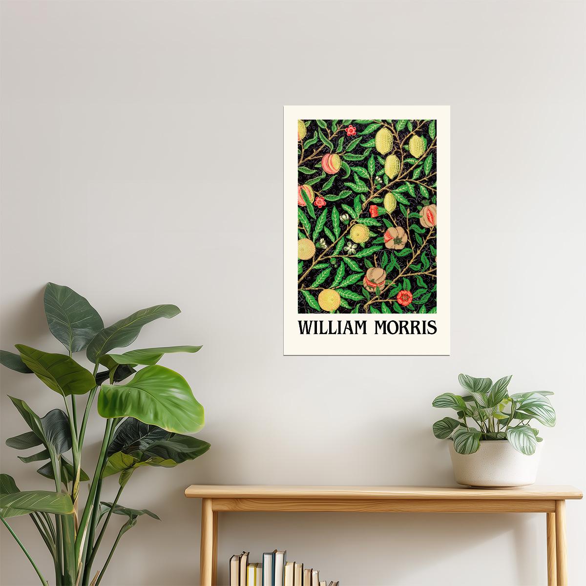 William Morris Fruit and Leaves | Vintage Exhibition Poster