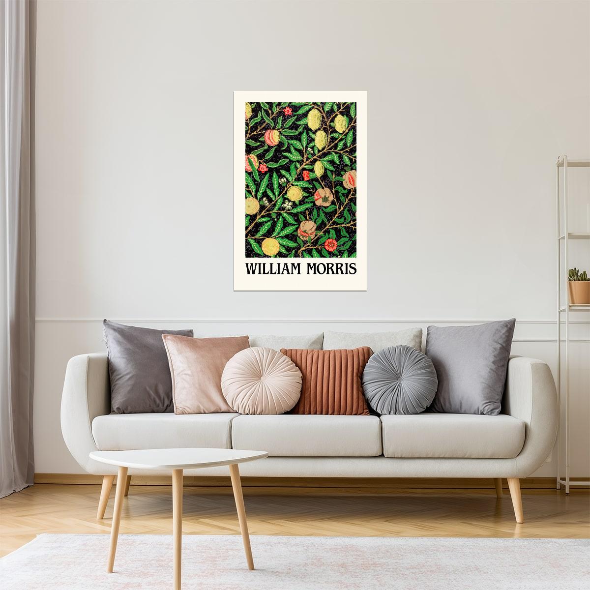 William Morris Fruit and Leaves | Vintage Exhibition Poster