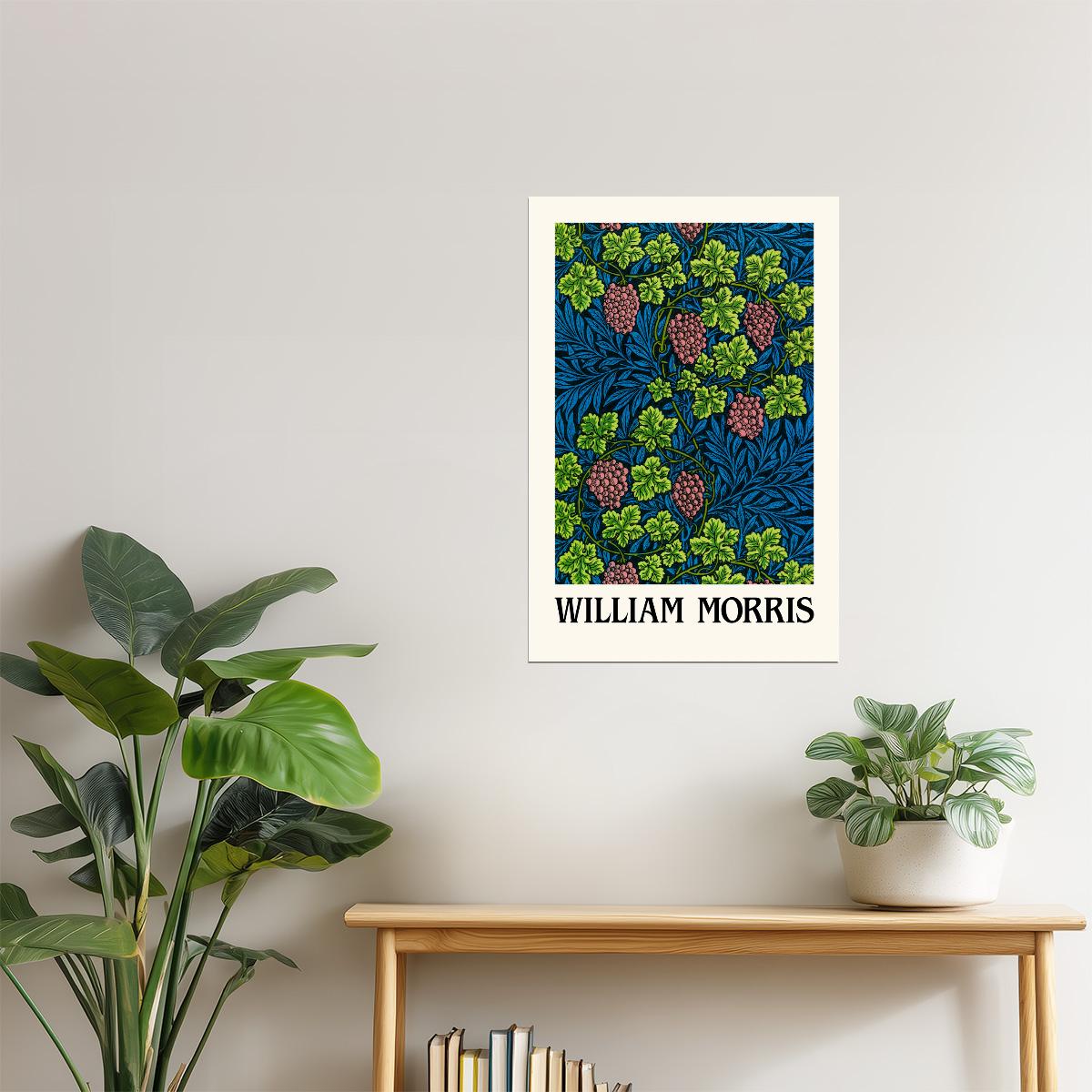 William Morris Grape Vine | Vintage Floral Pattern Print Poster