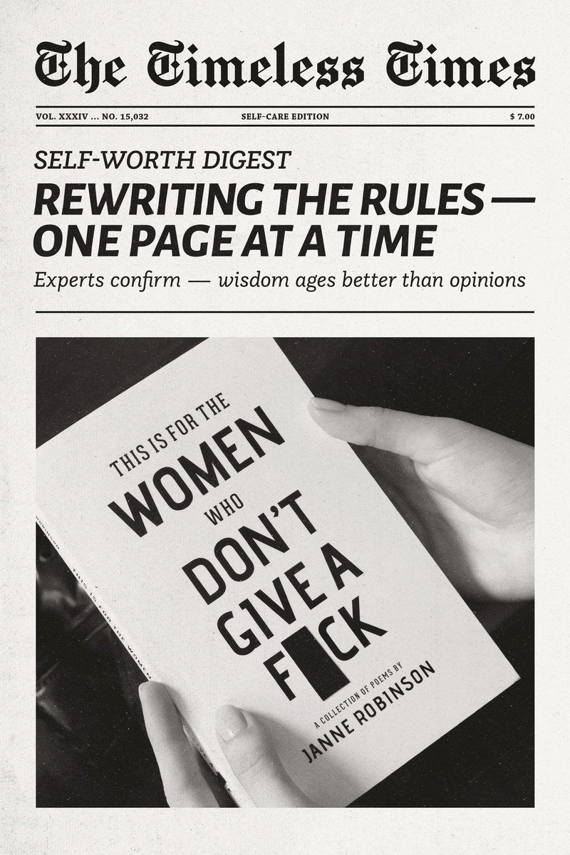 Women Don’t Give a F | Bold Feminist Newspaper Print Poster